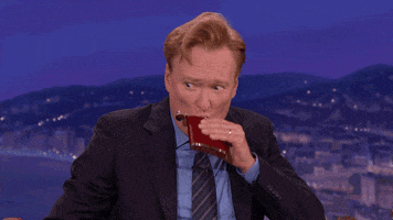 Conan Obrien Drinking GIF by Team Coco