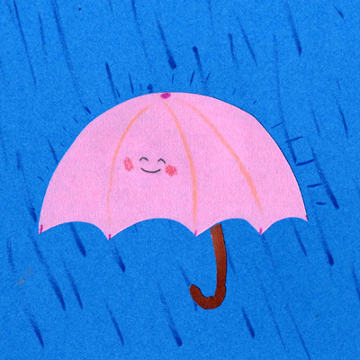 Happy Rain GIF by Philippa Rice