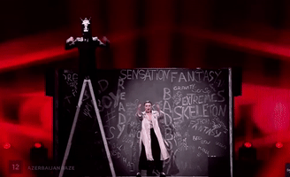 ellekay eurovision azerbaijan skeletons dihaj GIF