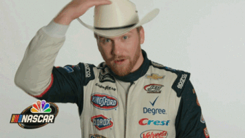 chris buescher cowboy GIF by NASCAR on NBC