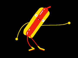hot dog dancing GIF by joonasjoonas