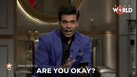 Are You Okay Koffee With Karan GIF by India - Find & Share on GIPHY