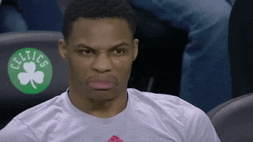 Stank Face Russell Westbrook GIF by NBA