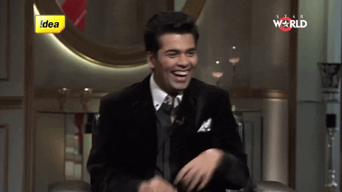 Happy Koffee With Karan GIF by India - Find & Share on GIPHY