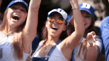 excited duke university GIF by Duke Athletics