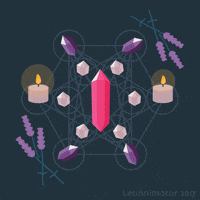 october crystal GIF by Leannimator