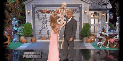 pat sajak halloween GIF by Wheel of Fortune