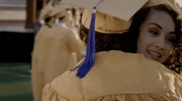 graduation hug GIF by The Orchard Films