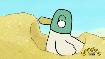 Tired Sarah And Duck GIF by CBeebies HQ