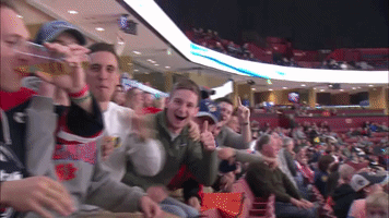 lets go fans GIF by Greenville Swamp Rabbits