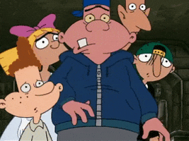 scared hey arnold GIF