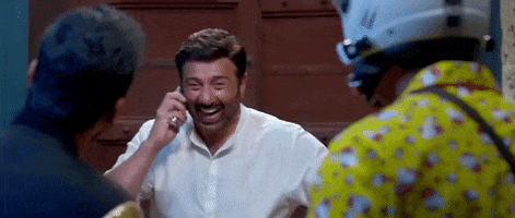 Sunny Deol Laughing GIF by bypriyashah
