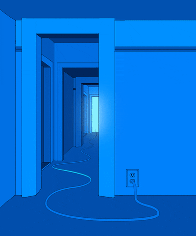 Blue Electricity GIF by Carl Burton