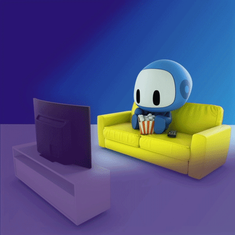 Sofa Popcorn GIF