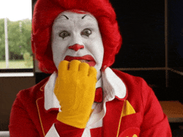 scared ronald mcdonald GIF by McDonald's CZ/SK