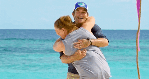 Jeff Probst Hug GIF by CBS - Find & Share on GIPHY