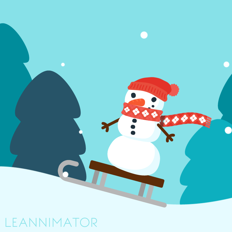 Sledding Getting There GIF by Leannimator Find & Share on GIPHY
