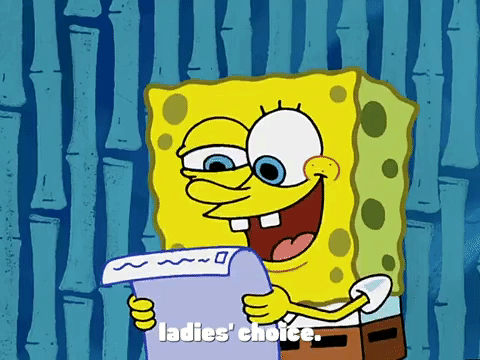 spongebob writing gifs