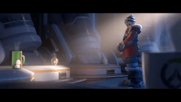 blackvenom1985 gif overwatch rise and shine mei GIF