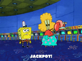 season 7 jackpot GIF by SpongeBob SquarePants