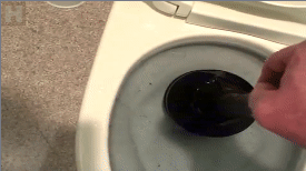 raddie how to use a plunger how to fix a blocked toilet how to unclog a blocked toilet GIF