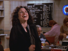 ZedsDeadBaby laugh nope seinfeld elaine GIF