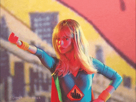 Superwoman Middle Finger GIF by Lyona