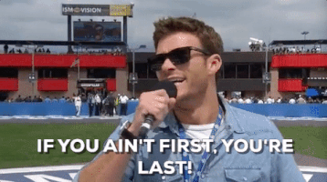if you ain't first scott eastwood GIF by NASCAR