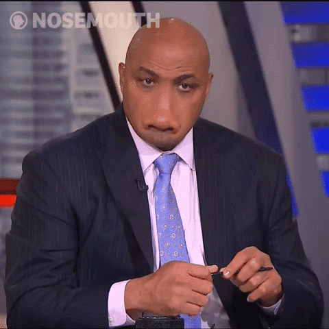 nosemouth funny nba playoffs chuck GIF