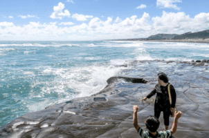 davesimpson rain sea waves new zealand GIF