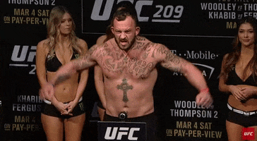 weigh in ufc 209 GIF
