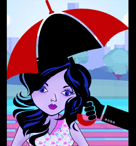 ayushivashishtha girls umbrella doodles seasons GIF