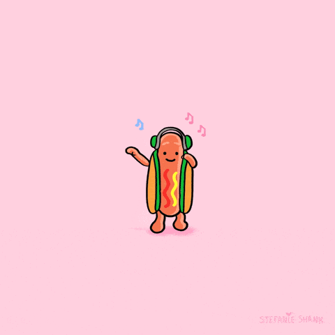 Dancing hotdog