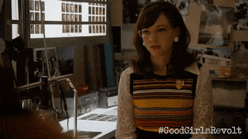 season 1 shrug GIF by Good Girls Revolt