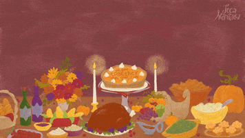 Thanksgiving Day Animation GIF by jecamartinez