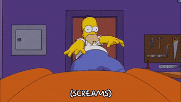 Scared Season 20 GIF by The Simpsons