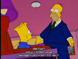 homer simpson no one is laughing GIF