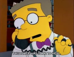  season 3 episode 11 talking phone waylon smithers GIF