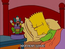 bart simpson bed GIF