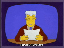 homer simpson news GIF