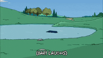 happy bart simpson GIF