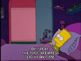 tuck me in bart simpson GIF