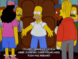 homer simpson ready for action GIF
