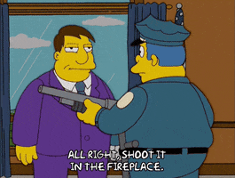 Season 17 Shrug GIF by The Simpsons