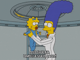 marge holds maggie GIF