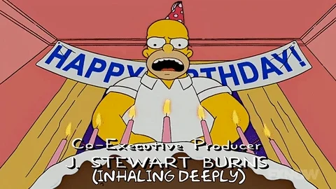 Episode 16 Birthday GIF by The Simpsons
