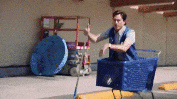 row cart GIF by Superstore