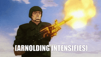zygisrko funny anime guns arnold GIF