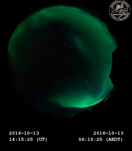 swirling northern lights GIF by University of Alaska Fairbanks