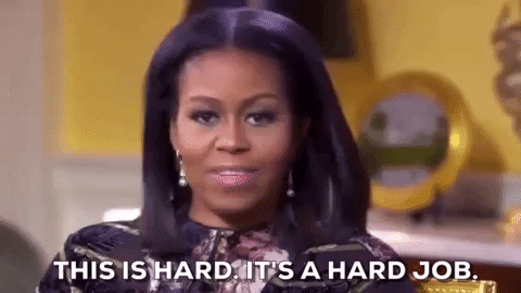 This Is Hard Michelle Obama GIF by Obama - Find & Share on GIPHY